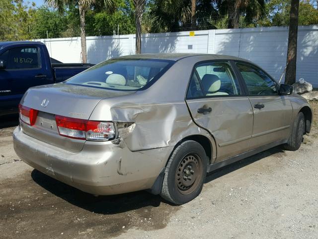 1HGCM56163A100344 - 2003 HONDA ACCORD DX GOLD photo 4