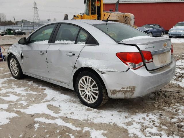 1G1PK5S93B7166369 - 2011 CHEVROLET CRUZE ECO SILVER photo 3