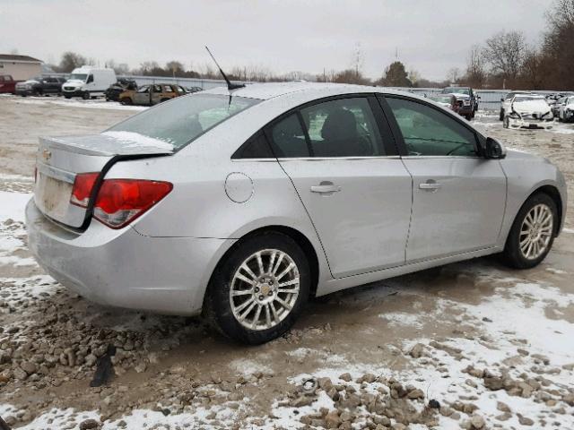 1G1PK5S93B7166369 - 2011 CHEVROLET CRUZE ECO SILVER photo 4