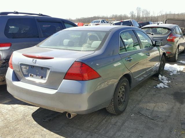 1HGCM56457A119130 - 2007 HONDA ACCORD LX BLUE photo 4