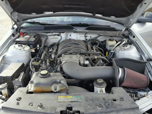 1ZVHT82HX75238198 - 2007 FORD MUSTANG GT SILVER photo 7