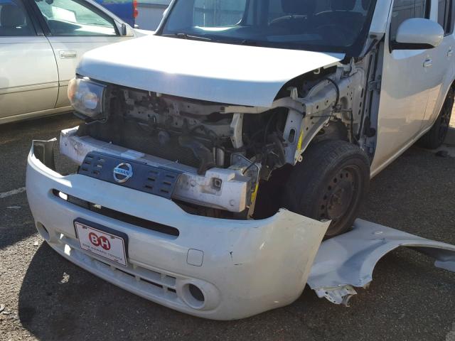 JN8AZ2KRXAT163079 - 2010 NISSAN CUBE BASE WHITE photo 9