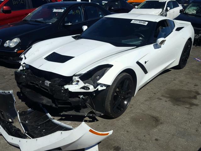 1G1YG2D71G5104794 - 2016 CHEVROLET CORVETTE S WHITE photo 2