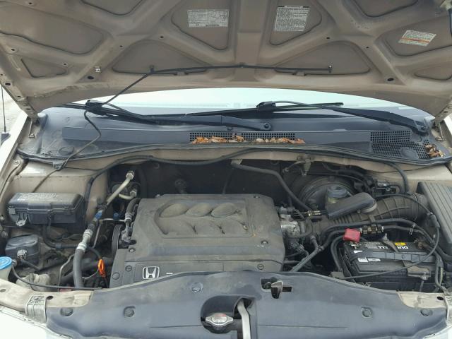 2HKRL18611H539020 - 2001 HONDA ODYSSEY EX GOLD photo 7