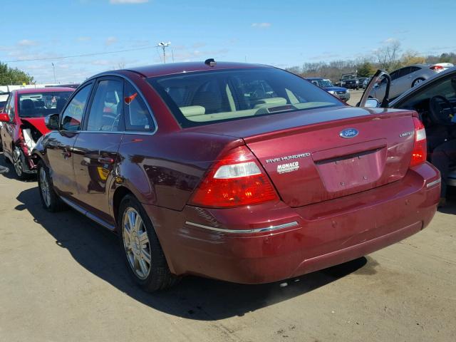 1FAHP281X7G137526 - 2007 FORD FIVE HUNDR RED photo 3