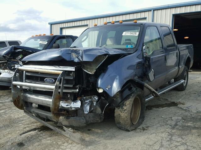 1FTSW31S54EB38053 - 2004 FORD F350 SRW S BLUE photo 2