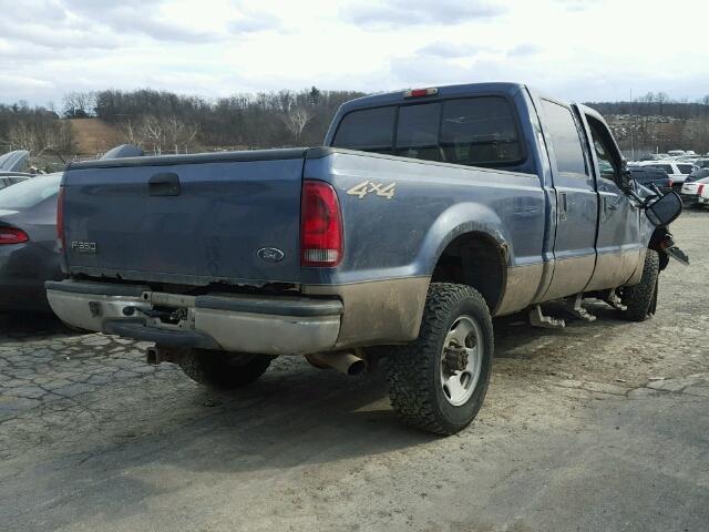 1FTSW31S54EB38053 - 2004 FORD F350 SRW S BLUE photo 4