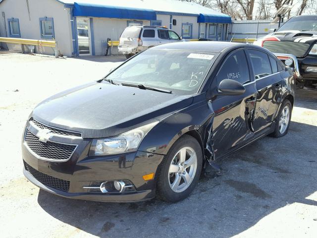 1G1PF5S91B7198211 - 2011 CHEVROLET CRUZE LT BLACK photo 2