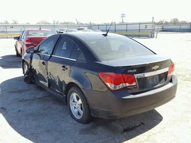 1G1PF5S91B7198211 - 2011 CHEVROLET CRUZE LT BLACK photo 3