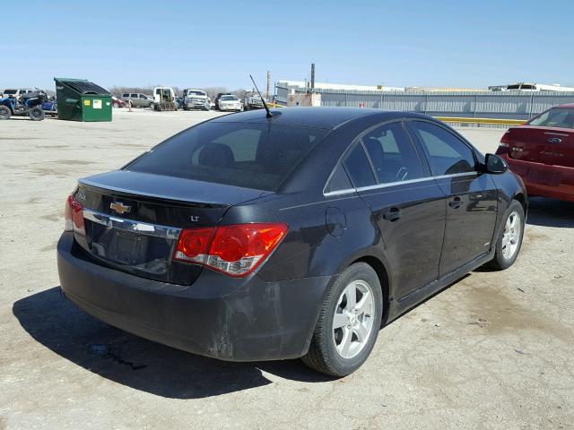 1G1PF5S91B7198211 - 2011 CHEVROLET CRUZE LT BLACK photo 4