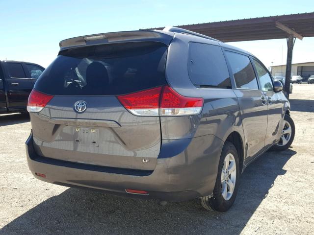 5TDKK3DC8DS342050 - 2013 TOYOTA SIENNA LE BROWN photo 4