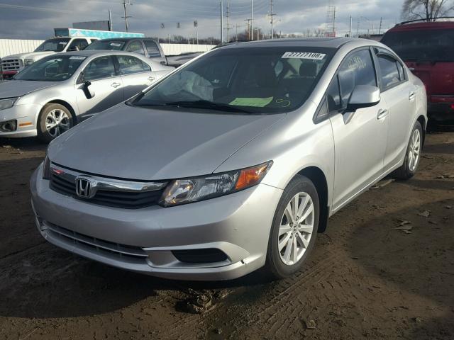19XFB2F92CE041408 - 2012 HONDA CIVIC EXL SILVER photo 2