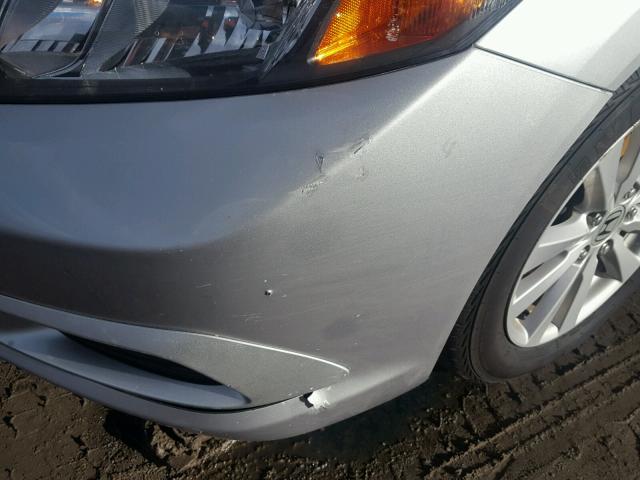 19XFB2F92CE041408 - 2012 HONDA CIVIC EXL SILVER photo 9