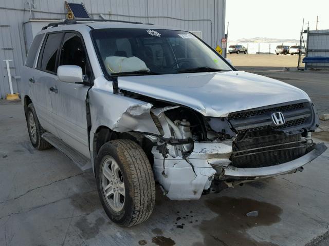 5FNYF18465B049307 - 2005 HONDA PILOT EX SILVER photo 1