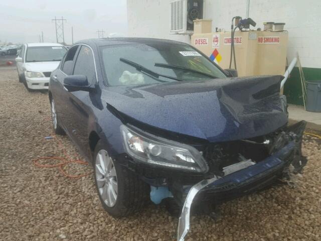 1HGCR2F84EA153897 - 2014 HONDA ACCORD EXL BLUE photo 1