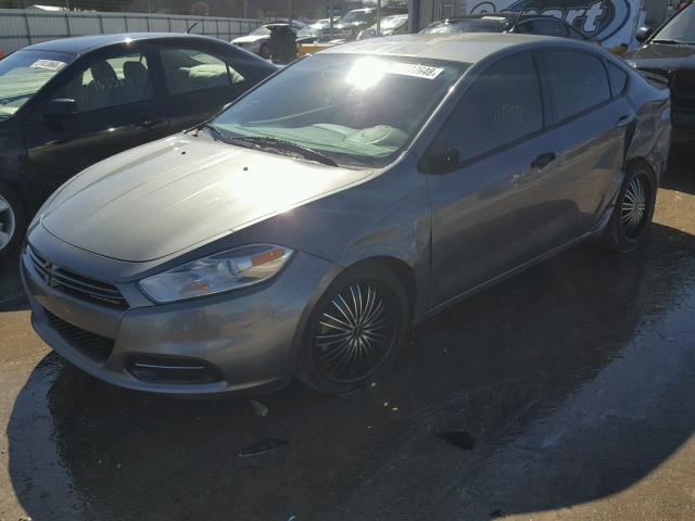 1C3CDFAH3DD215741 - 2013 DODGE DART SE SILVER photo 2