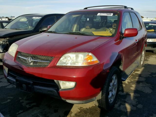 2HNYD186X2H541569 - 2002 ACURA MDX TOURIN RED photo 2