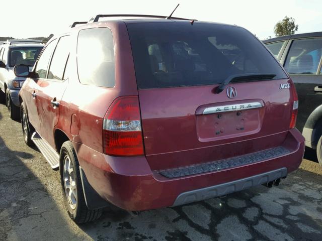 2HNYD186X2H541569 - 2002 ACURA MDX TOURIN RED photo 3