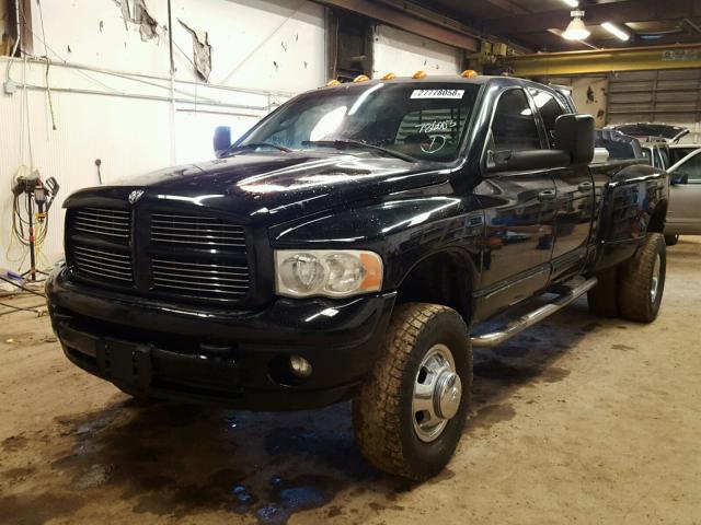 3D3MS48C55G786003 - 2005 DODGE RAM 3500 S BLACK photo 2