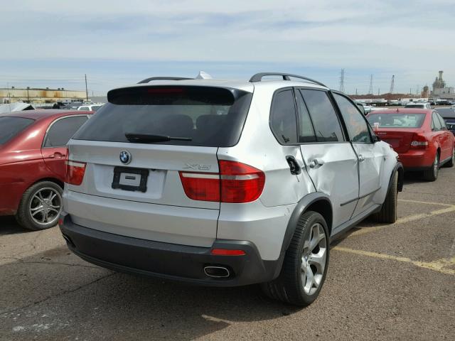 5UXFE83548L167696 - 2008 BMW X5 4.8I SILVER photo 4