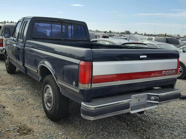 1FTHX25G6KKB43350 - 1989 FORD F250 BLUE photo 3