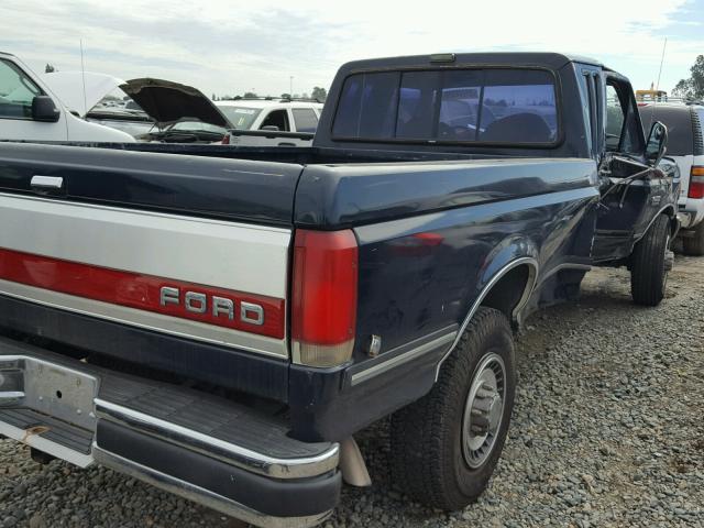 1FTHX25G6KKB43350 - 1989 FORD F250 BLUE photo 4