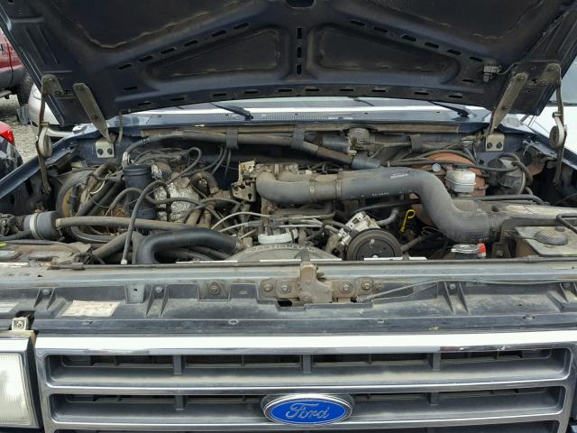 1FTHX25G6KKB43350 - 1989 FORD F250 BLUE photo 7