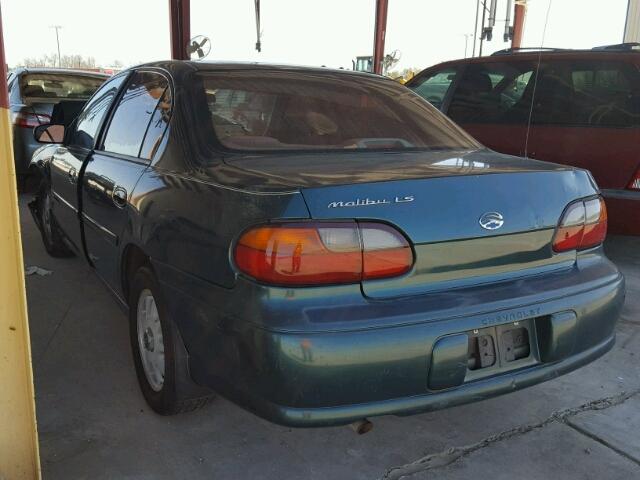 1G1NE52JXX6223530 - 1999 CHEVROLET MALIBU LS მწვანე ფოტო 3