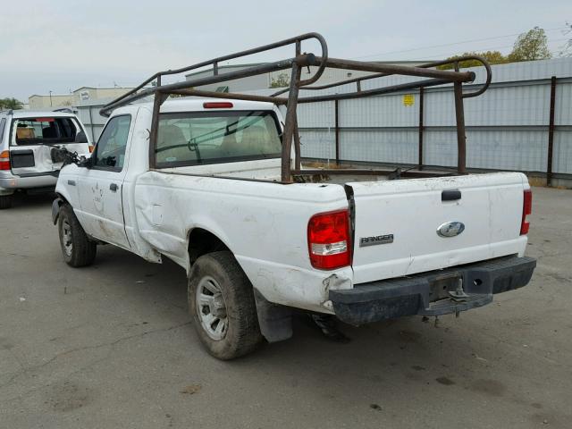 1FTYR10U97PA37051 - 2007 FORD RANGER WHITE photo 3