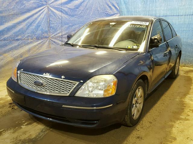 1FAHP24147G126396 - 2007 FORD FIVE HUNDR BLUE photo 2