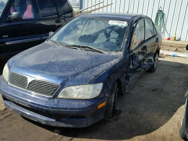 JA3AJ26E13U094935 - 2003 MITSUBISHI LANCER ES BLUE photo 2