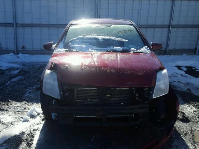 3N1AB61E67L616488 - 2007 NISSAN SENTRA 2.0 BURGUNDY photo 9