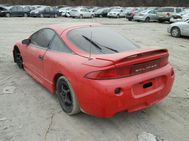 4A3AK44Y3WE062202 - 1998 MITSUBISHI ECLIPSE GS RED photo 3