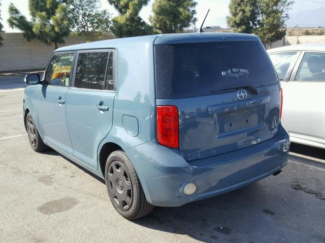 JTLKE50E181027172 - 2008 TOYOTA SCION XB 青色 照片 3
