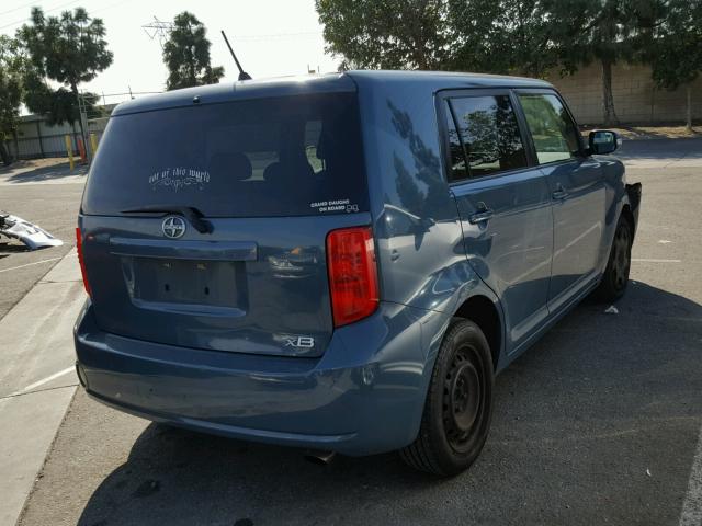 JTLKE50E181027172 - 2008 TOYOTA SCION XB 青色 照片 4