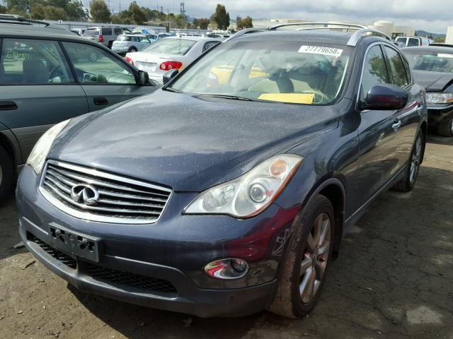 JNKAJ09F68M361034 - 2008 INFINITI EX35 BASE BLUE photo 2