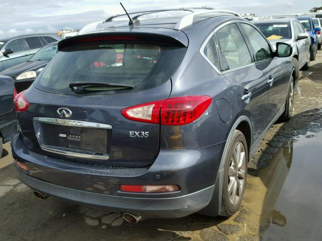 JNKAJ09F68M361034 - 2008 INFINITI EX35 BASE BLUE photo 4