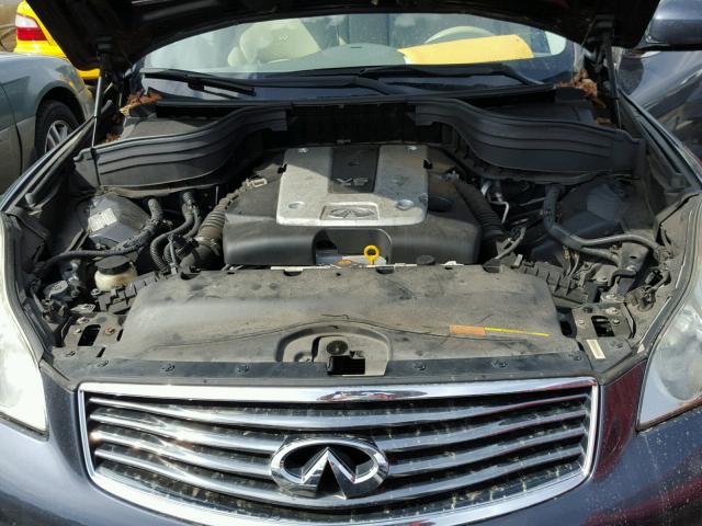 JNKAJ09F68M361034 - 2008 INFINITI EX35 BASE BLUE photo 7