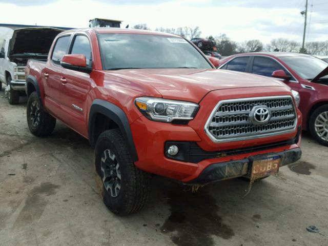 3TMCZ5AN2HM061157 - 2017 TOYOTA TACOMA DOU ORANGE photo 1