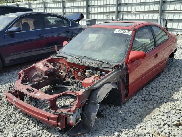 1HGEM1150XL064396 - 1999 HONDA CIVIC SI RED photo 2