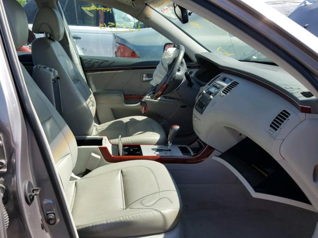 KMHFC46F46A126011 - 2006 HYUNDAI AZERA SE GRAY photo 5