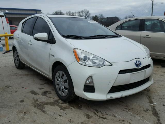 JTDKDTB32C1527686 - 2012 TOYOTA PRIUS C WHITE photo 1