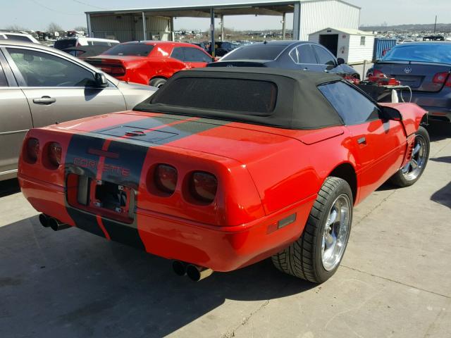 1G1YY32P3T5100441 - 1996 CHEVROLET CORVETTE RED photo 4