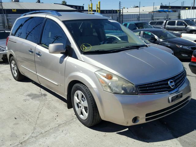 5N1BV28U37N142168 - 2007 NISSAN QUEST S GOLD photo 1