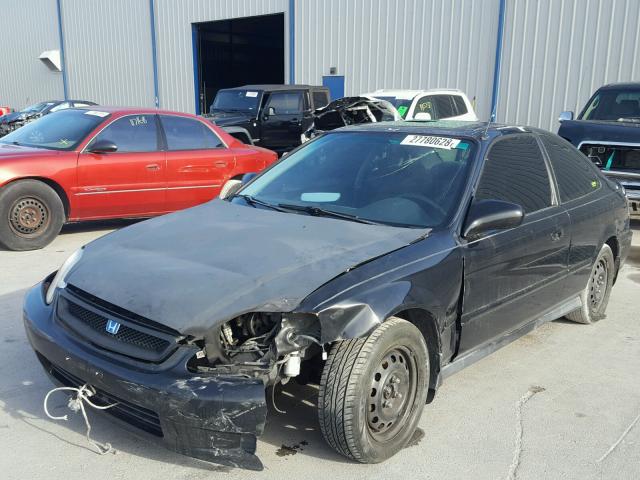 1HGEJ8248YL080662 - 2000 HONDA CIVIC EX შავი ფოტო 2