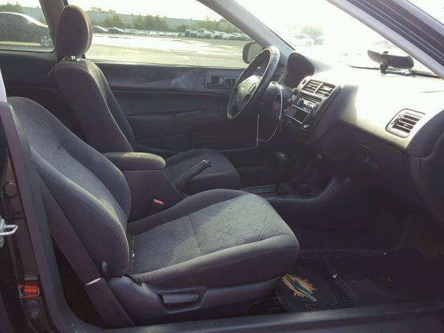 1HGEJ8248YL080662 - 2000 HONDA CIVIC EX შავი ფოტო 5