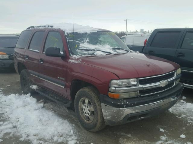 1GNEC13ZX2R268394 - 2002 CHEVROLET TAHOE C150 RED photo 1