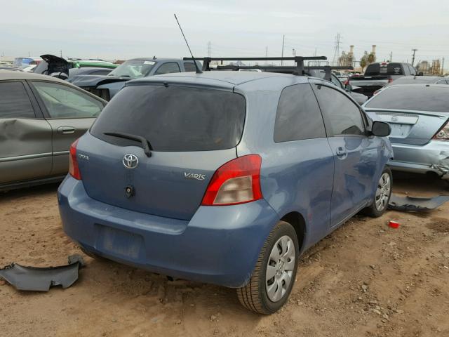 JTDJT923385209349 - 2008 TOYOTA YARIS BLUE photo 4