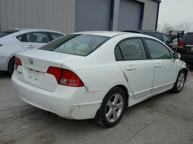 1HGFA16816L047931 - 2006 HONDA CIVIC EX თეთრი ფოტო 4