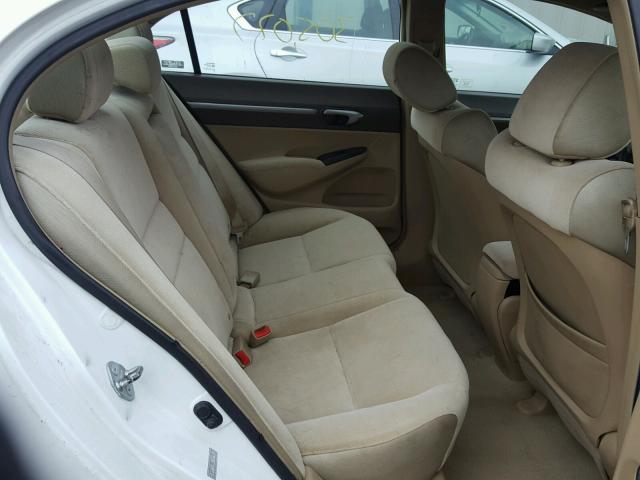 1HGFA16816L047931 - 2006 HONDA CIVIC EX თეთრი ფოტო 6